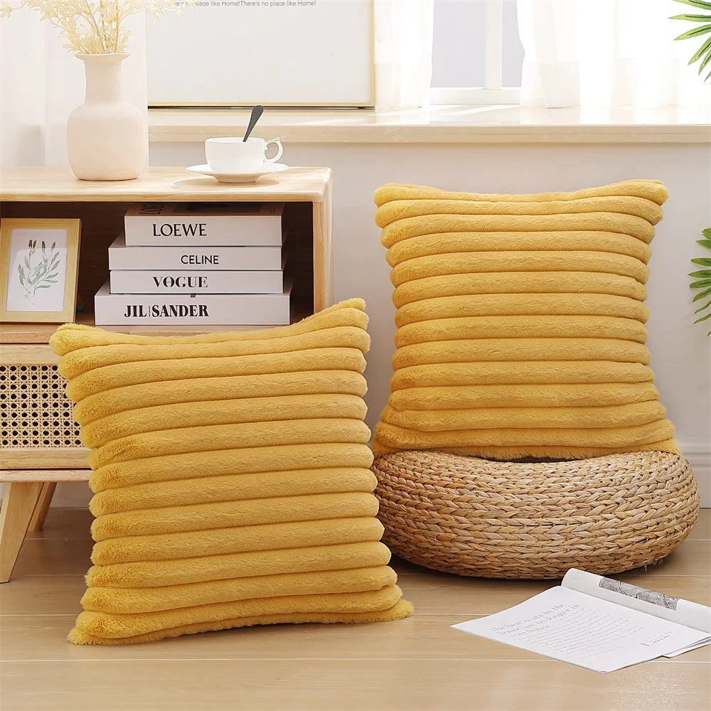 MeyHome™ Super Soft Faux Fur Pillow Cover | Softness You Can See, Comfort You Can Feel