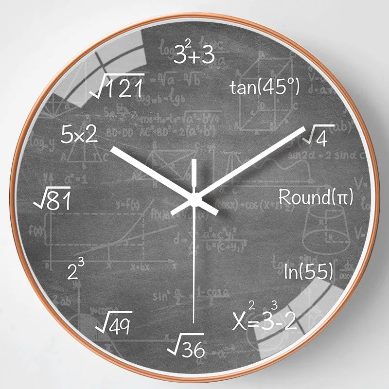 MeyHome™ Math Equations Wall Clock | Time to Solve – Where Every Hour Is a Math Challenge