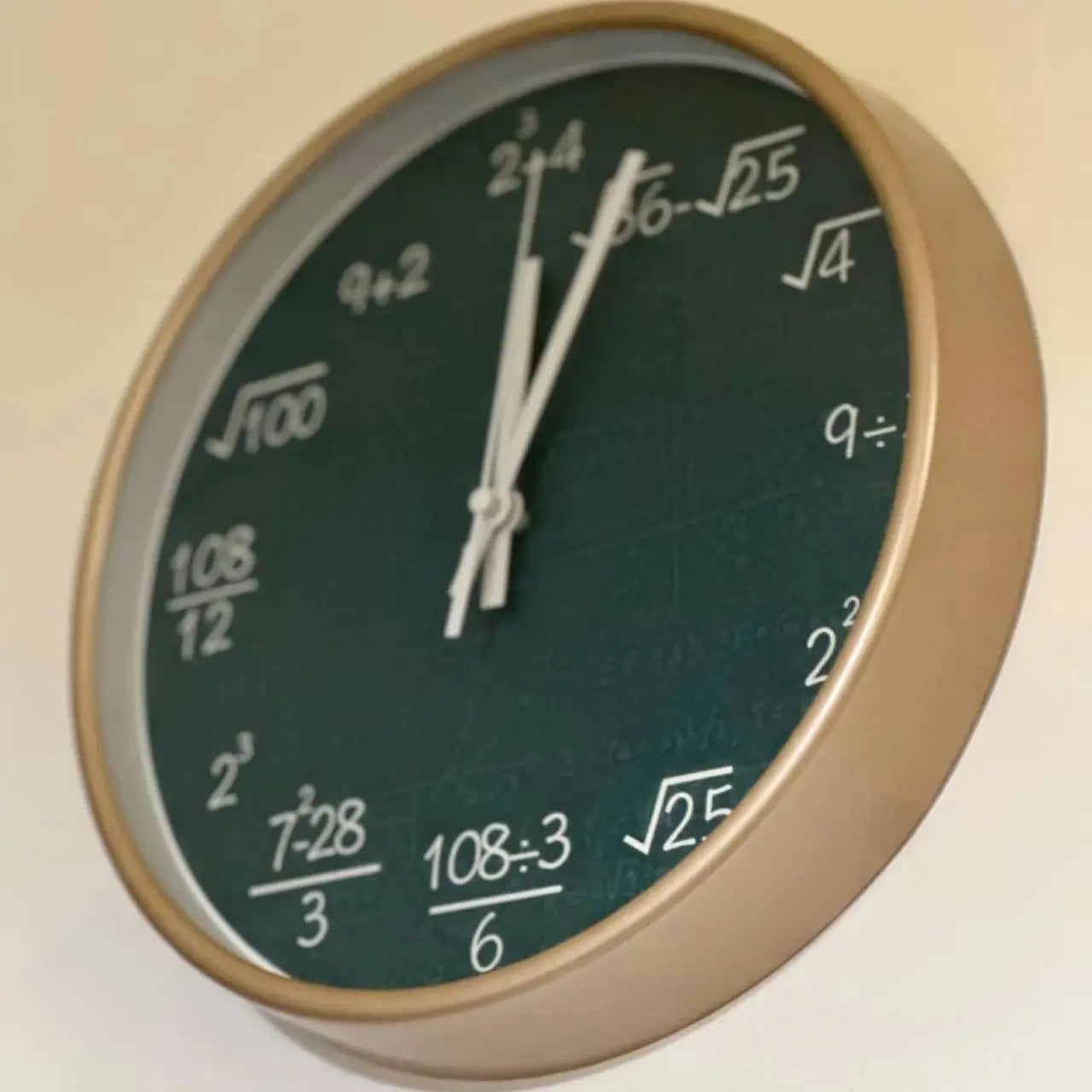 MeyHome™ Math Equations Wall Clock | Time to Solve – Where Every Hour Is a Math Challenge