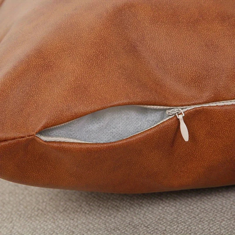 MeyHome™ Faux Leather Pillow Covers | Timeless Texture, Effortless Style – Faux Leather That Speaks Luxury