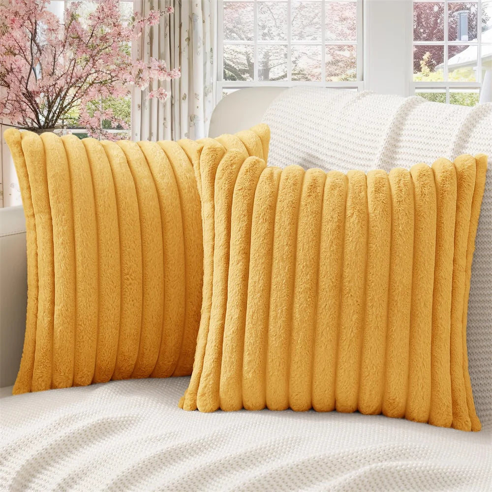 MeyHome™ Super Soft Faux Fur Pillow Cover | Softness You Can See, Comfort You Can Feel