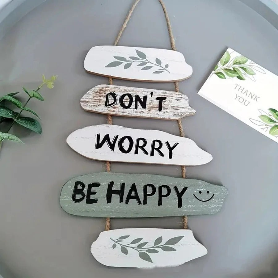 MeyHome™ Wooden Uplifting Wall Décor | Add a Touch of Positivity to Every Room