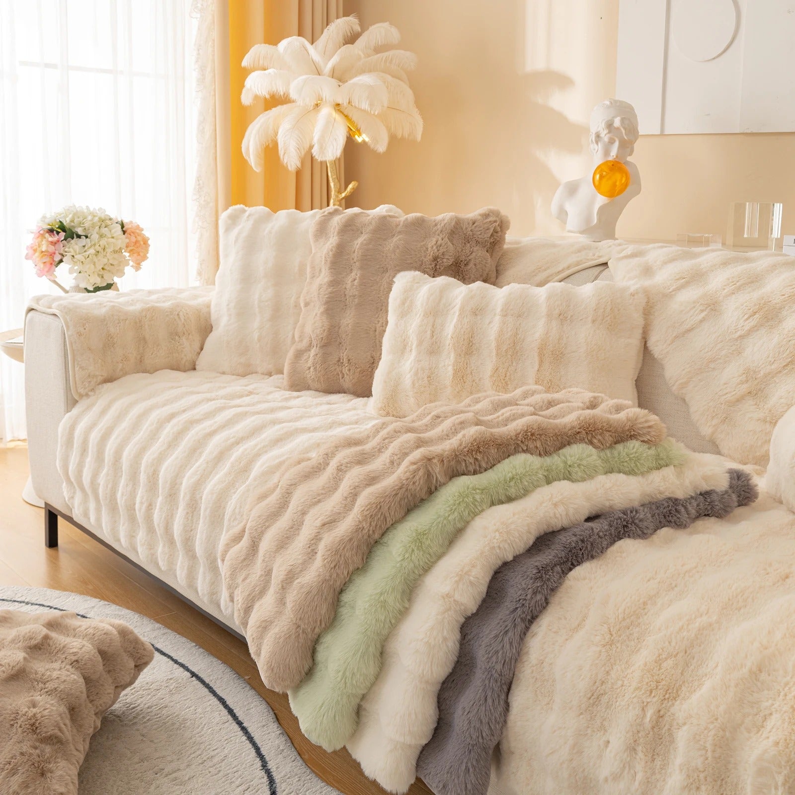 MeyLuxe™ Luxury Plush Sofa Cover | Experience Unparalleled Softness and Elegance