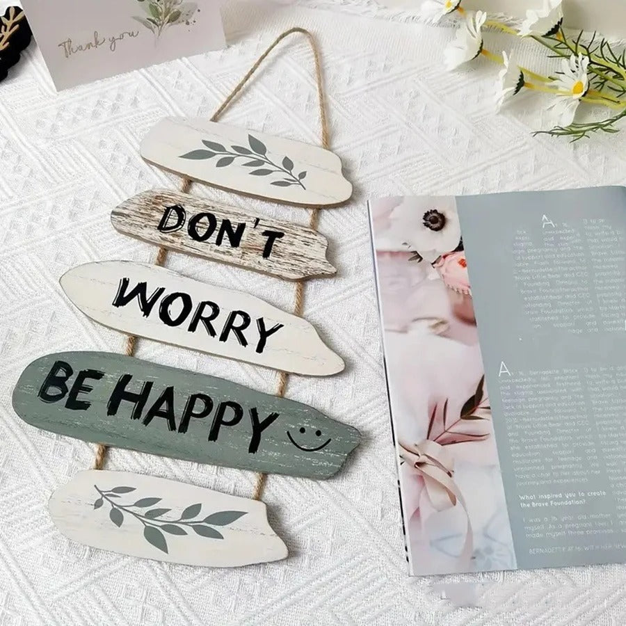 MeyHome™ Wooden Uplifting Wall Décor | Add a Touch of Positivity to Every Room
