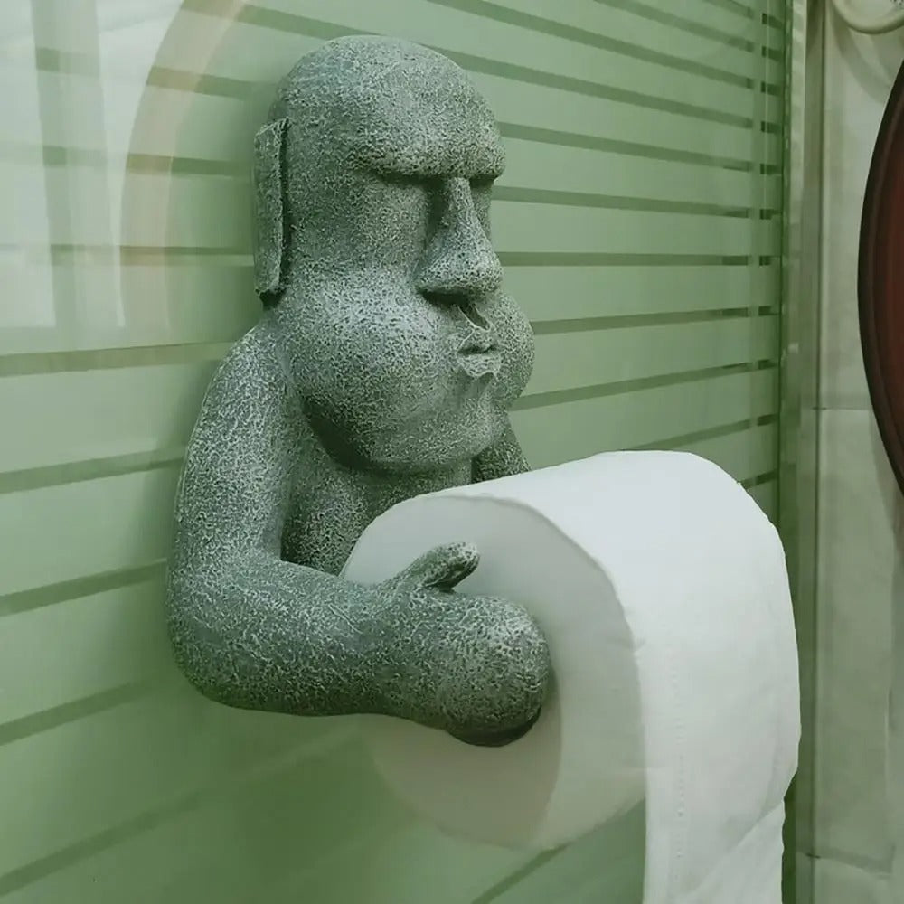 Moai Toilet Paper Holder