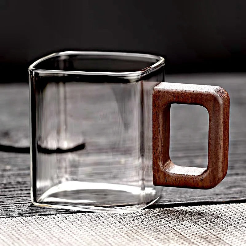 MeyHome™ Geometric Wooden Handle Mug