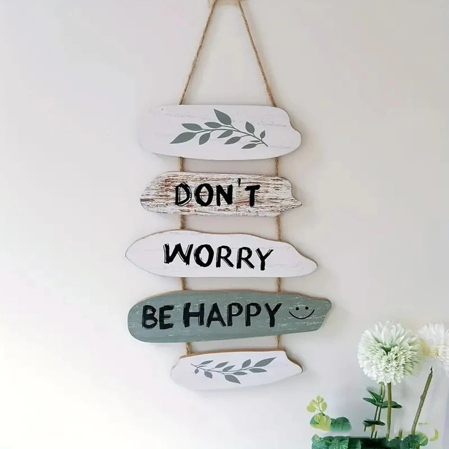 MeyHome™ Wooden Uplifting Wall Décor | Add a Touch of Positivity to Every Room