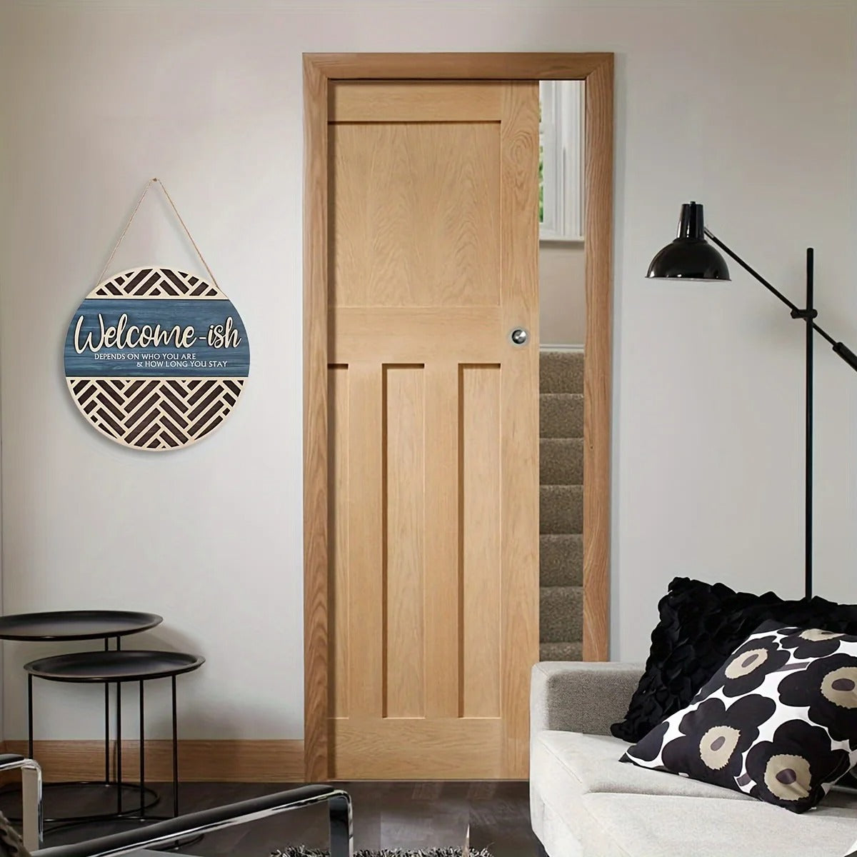 MeyHome™ – The "Welcome-ish" Wooden Wall Sign