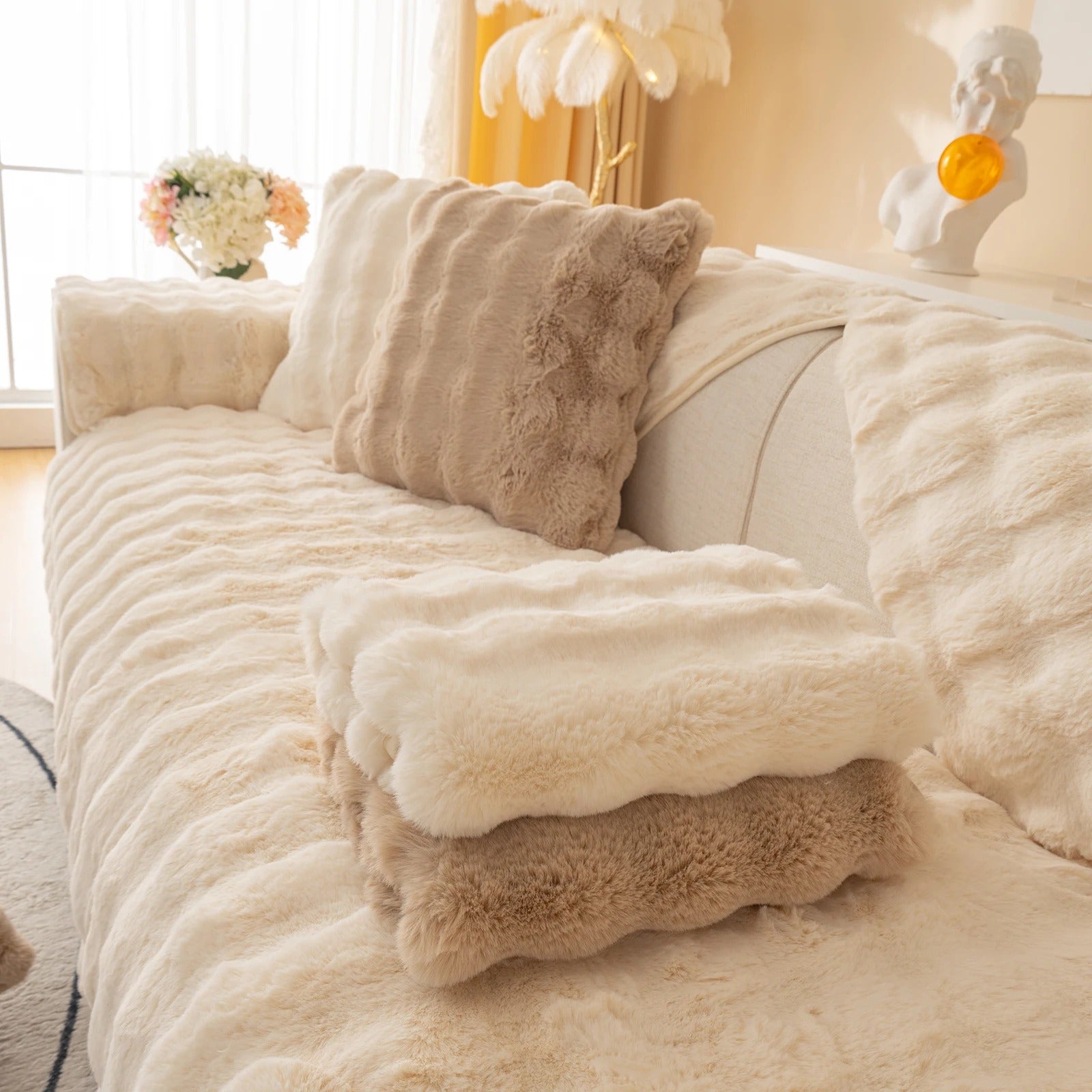 MeyLuxe™ Luxury Plush Sofa Cover | Experience Unparalleled Softness and Elegance