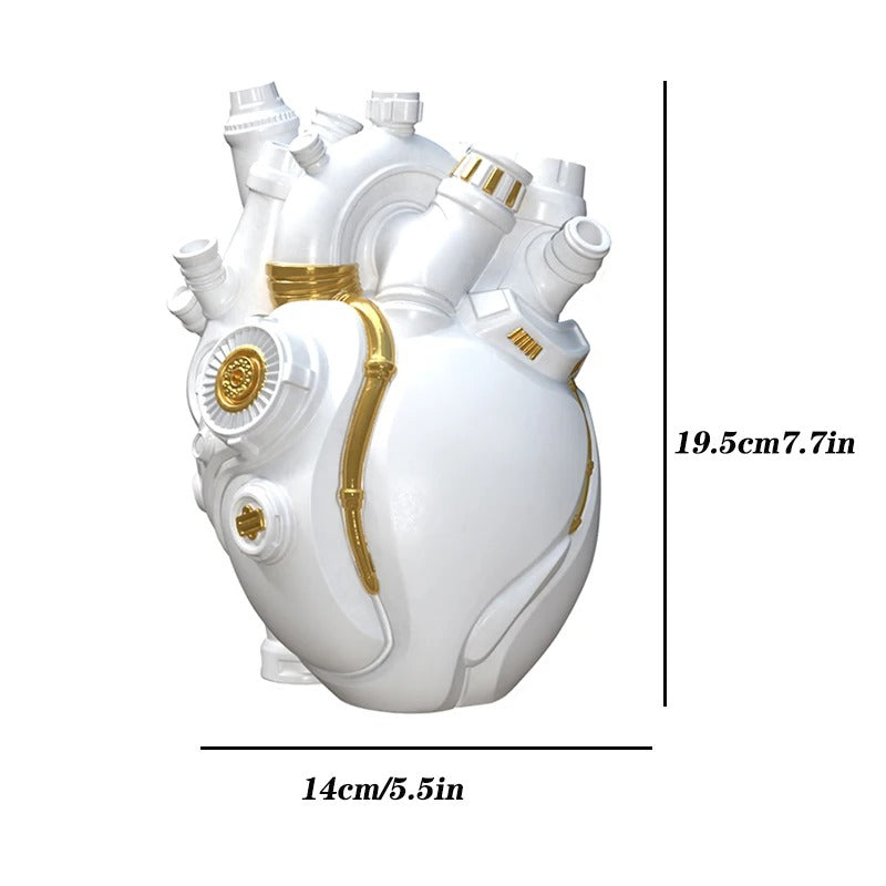 MeyHome™ Engine & Heart Vase – The Ultimate Fusion of Art & Power