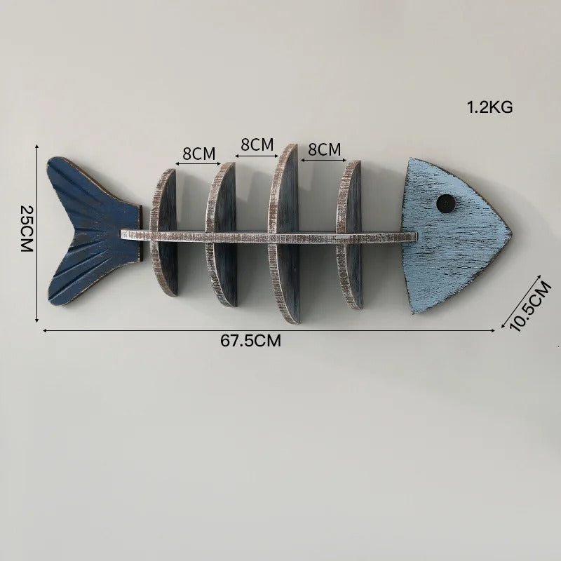 MeyHome™ Fishbone Wall Shelves | Bring the Ocean to Your Walls