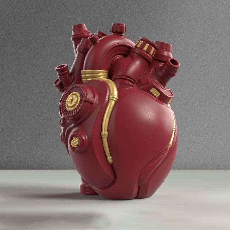 MeyHome™ Engine & Heart Vase – The Ultimate Fusion of Art & Power