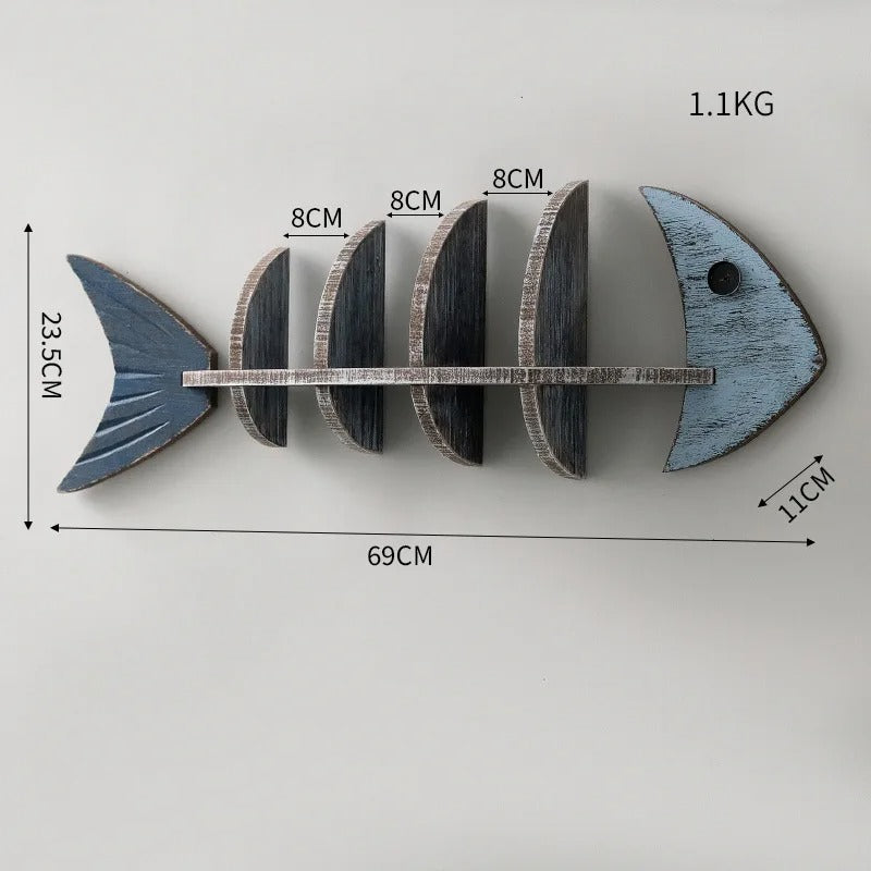 MeyHome™ Fishbone Wall Shelves | Bring the Ocean to Your Walls