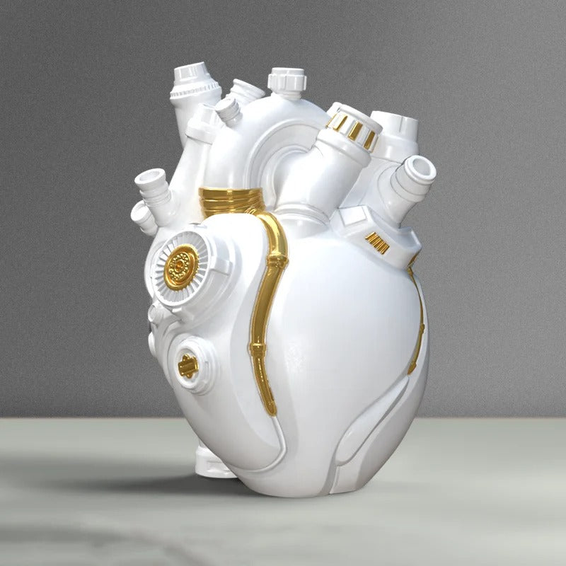 MeyHome™ Engine & Heart Vase – The Ultimate Fusion of Art & Power