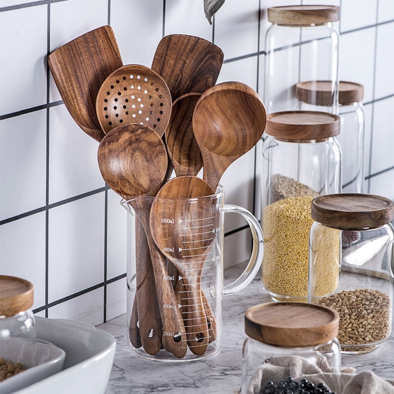 Teak Natural Tableware Set