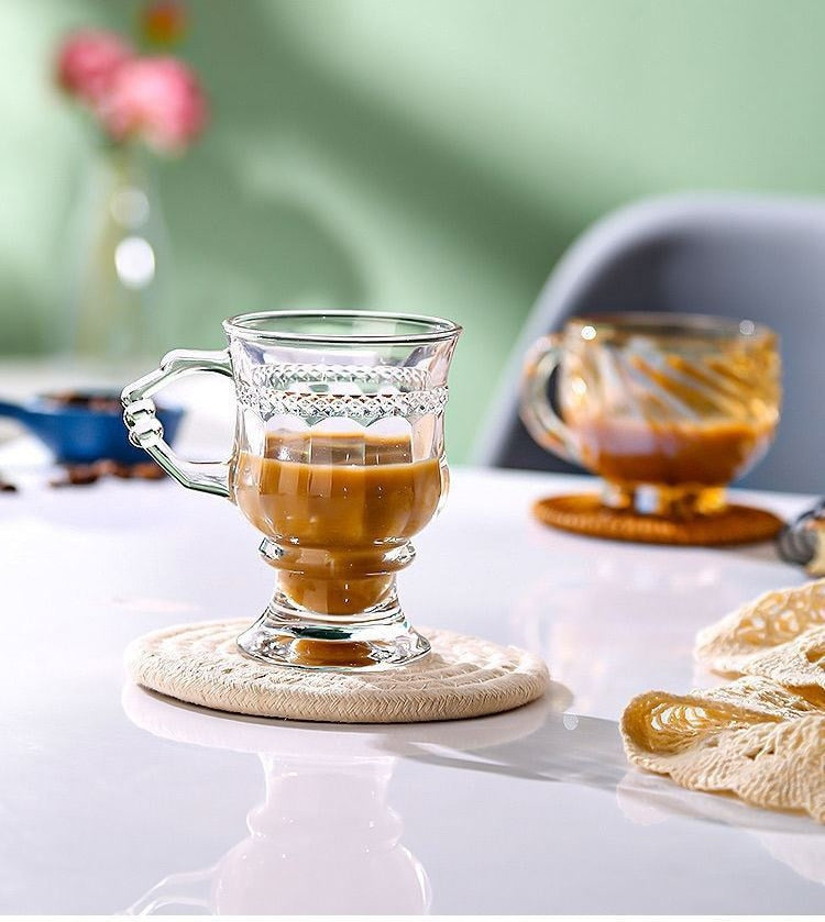 Ivory Luxurious Glass Cup