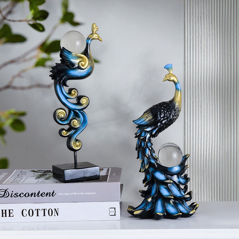 Majestic Peacock Statue